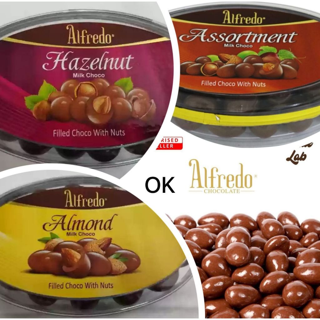 

OK9221 ALFREDO OVAL Chocolate 180Gr / Chocolate Great Taste Origin / Cokelat Almond Import