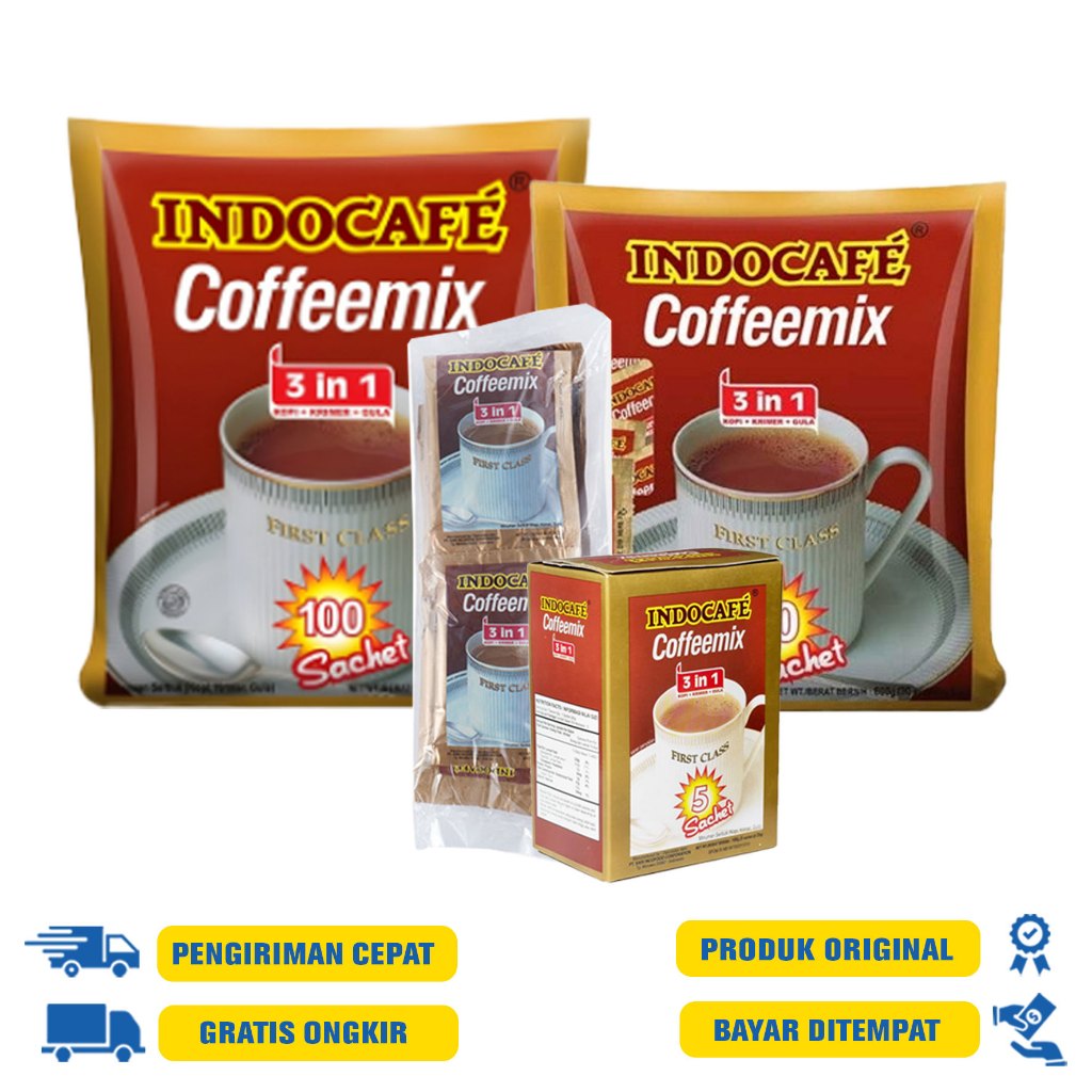 

Indocafe Coffeemix 3 in 1 20 GRAM All Variant - 30'S | 5'S | 10'S