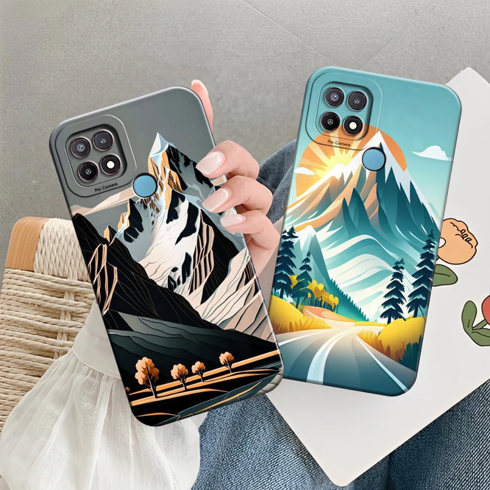 [Sf7] Softcase Oppo A15/A15s/A35 Panorama Pemandangan Aesthetic Kekinian - Case hp - Prokamera Case 