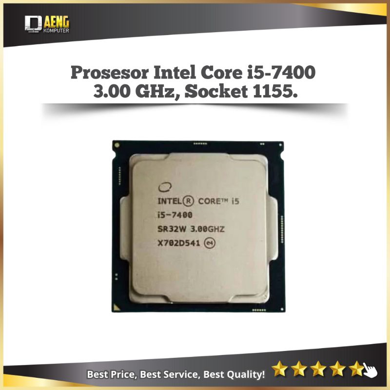Processor Prosesor Intel Core i5 7400 3.00 GHz Socket 1151 gen 7