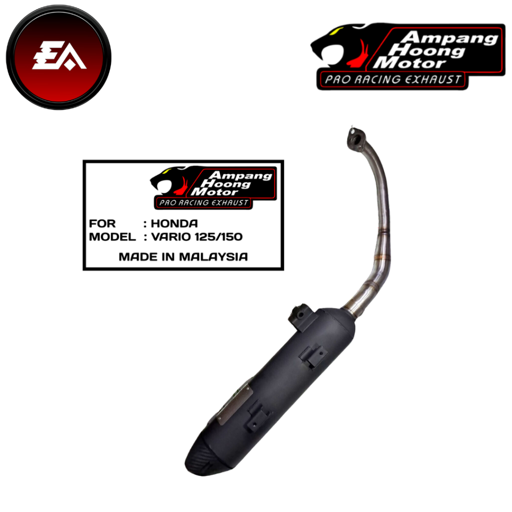 AMPANG HOONG MOTOR Muffler Knalpot Racing Tsukigi Racing AHM Honda Vario 125 Old Vario 150 Old