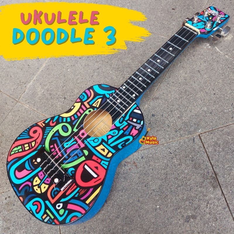 Kyla ukulele doodle senar 3 dan 4 pre order