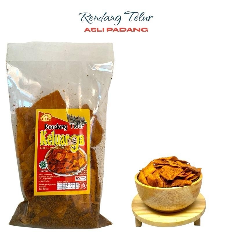 

Rendang Telur Keluarga 200gr Asli Payakumbuh