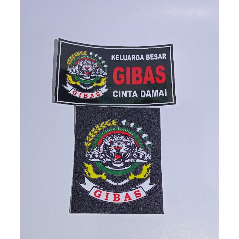 

(1Paket isi 2pcs)Stiker Ormas Gibas/Stiker Gibas 1 Paket isi 2pcs