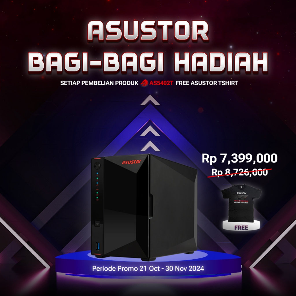 ASUSTOR AS5402T RAM 2 Bay NAS Intel Celeron N5105 Quad Core Network Storage