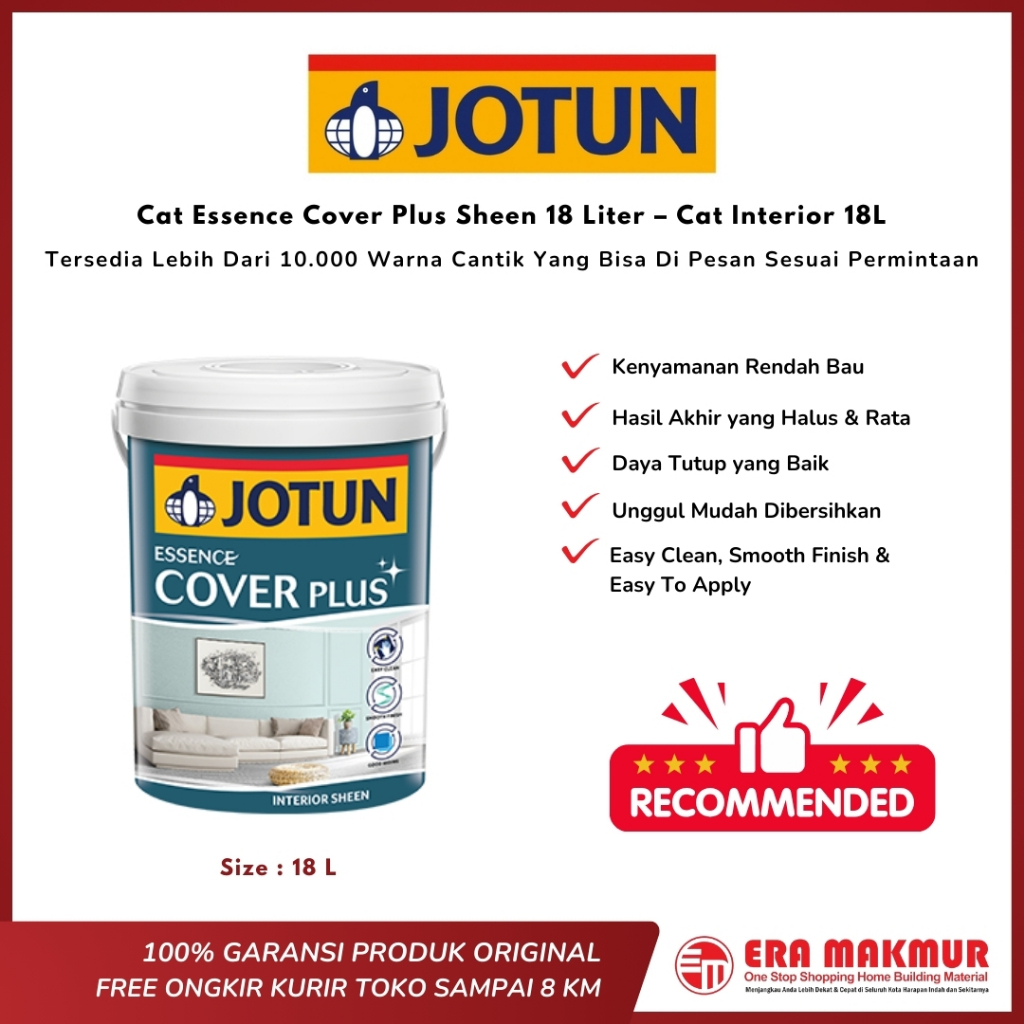 JOTUN – Cat Essence Cover Plus Sheen 18 Liter – Cat Interior 18L