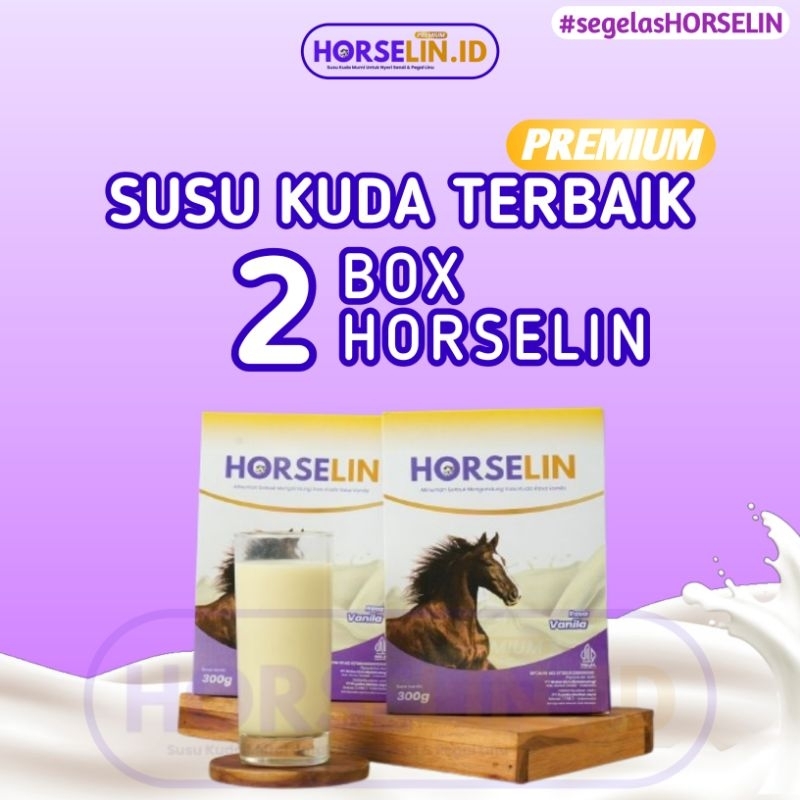 

HORSELIN Susu Kuda Premium Asli Original 300gr - 2 BOX