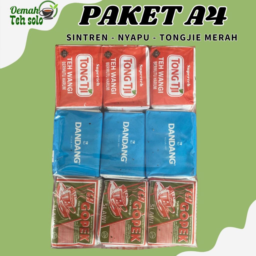 

(360g 9 Biji) Paket Racikan Es Teh Solo Kombinasi Teh Angkringan Solo