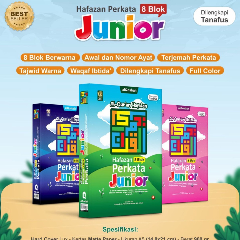 

BISA CETAK NAMA A5 AL QURAN HAFAZAN PERKATA JUNIOR 8 BLOK Penerbit AlQosbah