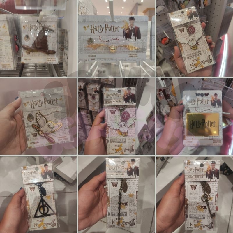 MINISO X HARRY POTTER Hogwarts Gryffindor Slytherin Hufflepuff Ravenclaw Hedwig Dobby Gringgotts Gob