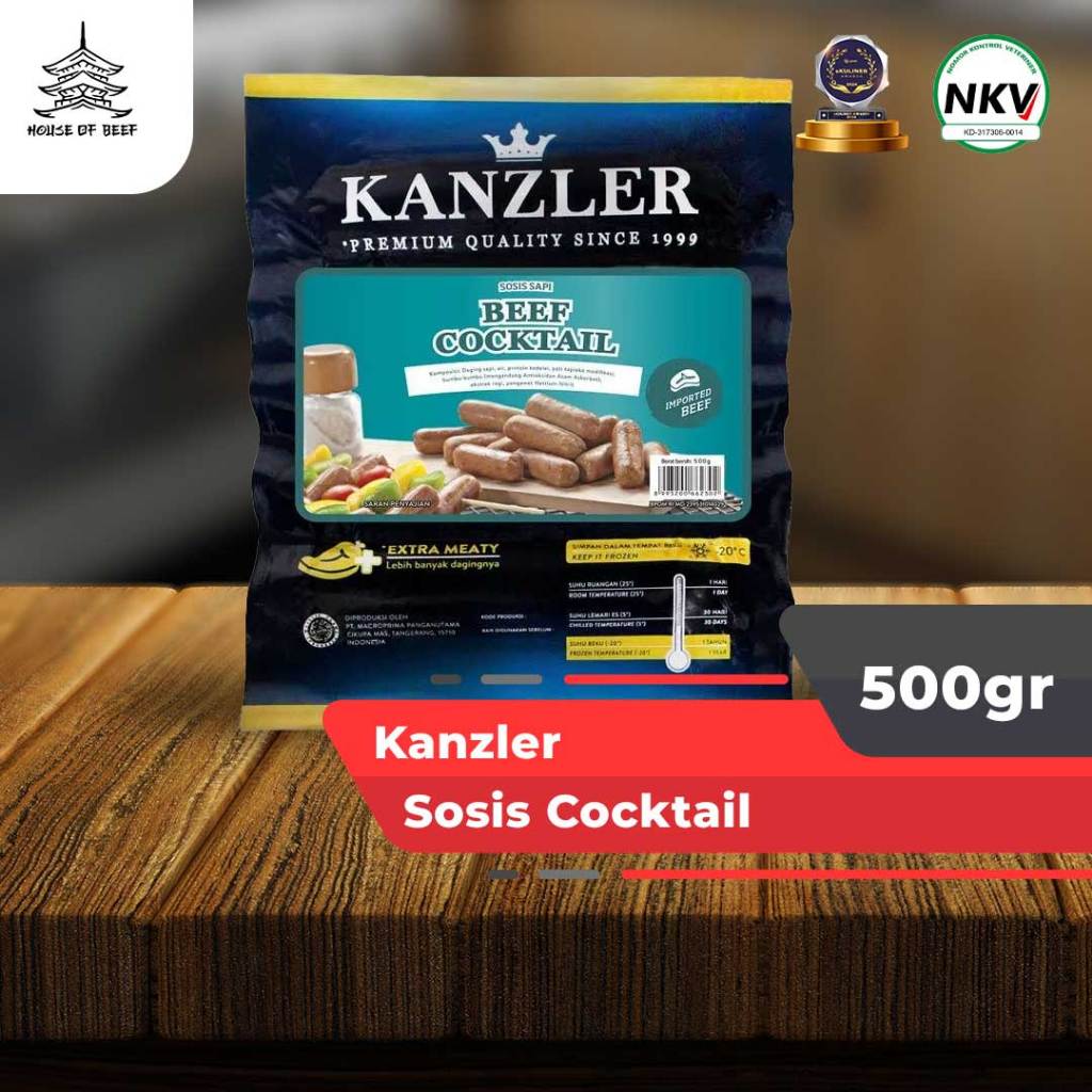 

Kanzler Beef Cocktail Sausage / Sosis Kanzler