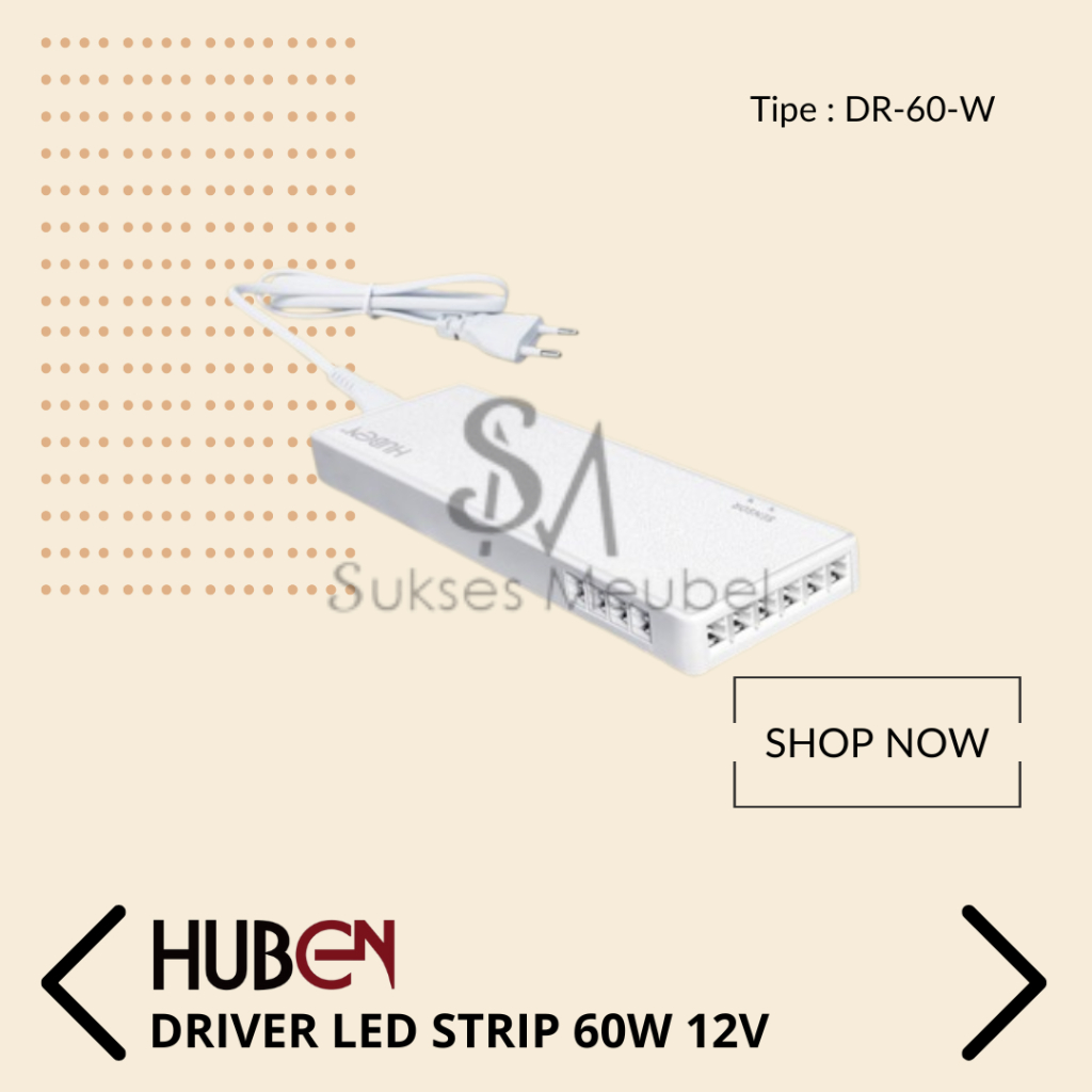 HUBEN Driver LED 12V | Driver LED Strip / RULAM-10 HUBEN