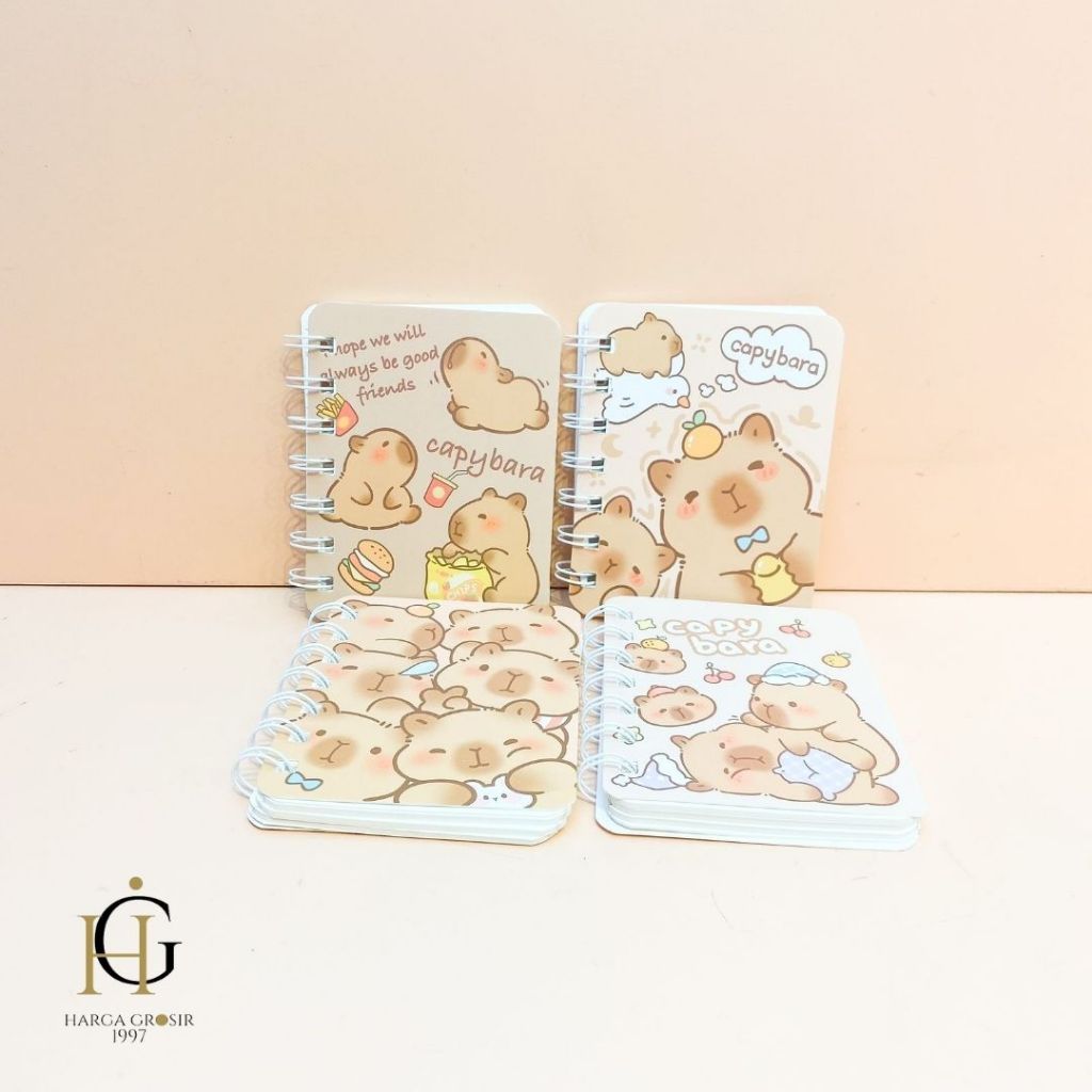 

BUKU BINDER SPIRAL A7 CAPYBARA Capybara Cappibara kapibara termurah bagus lucu imut