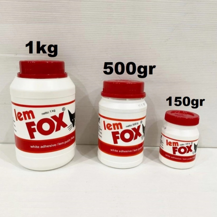 

LEM FOX BOTOL 150gram/ LEM PUTIH PVAC