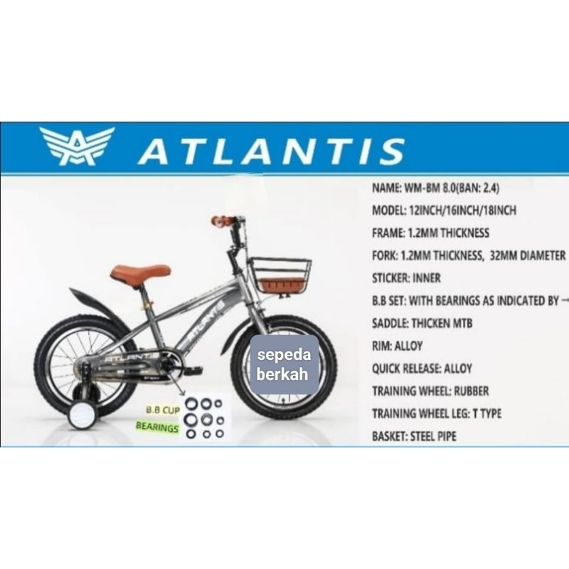 sepeda anak BMX 16 Atlantis 8.0