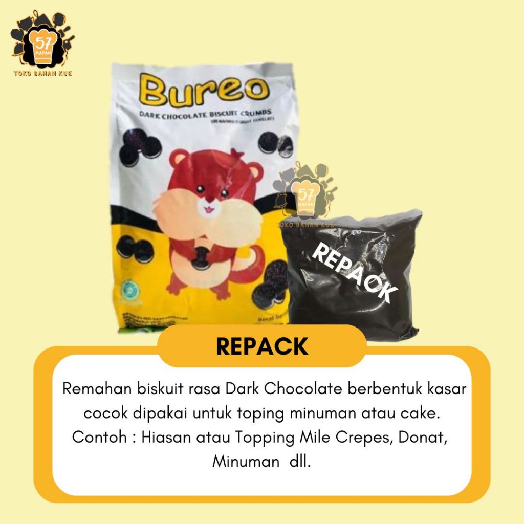 

BUREO BLACK CRUMB HALUS DAN KASAR REPACK 100GR