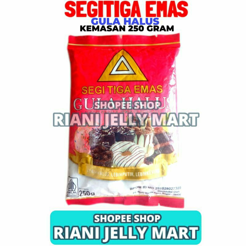 

Gula Halus Cap Segitiga Emas 250g