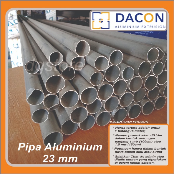 Pipa Bulat Pipa Aluminium Bulat Ukuran 23mm 23cm KODE X2L6