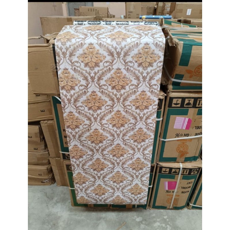Wallpaper Dinding Sticker Motif Batik Ukuran 45cmx10m Premium Pvc Motif Cy1016 wallsticker wallfoam 