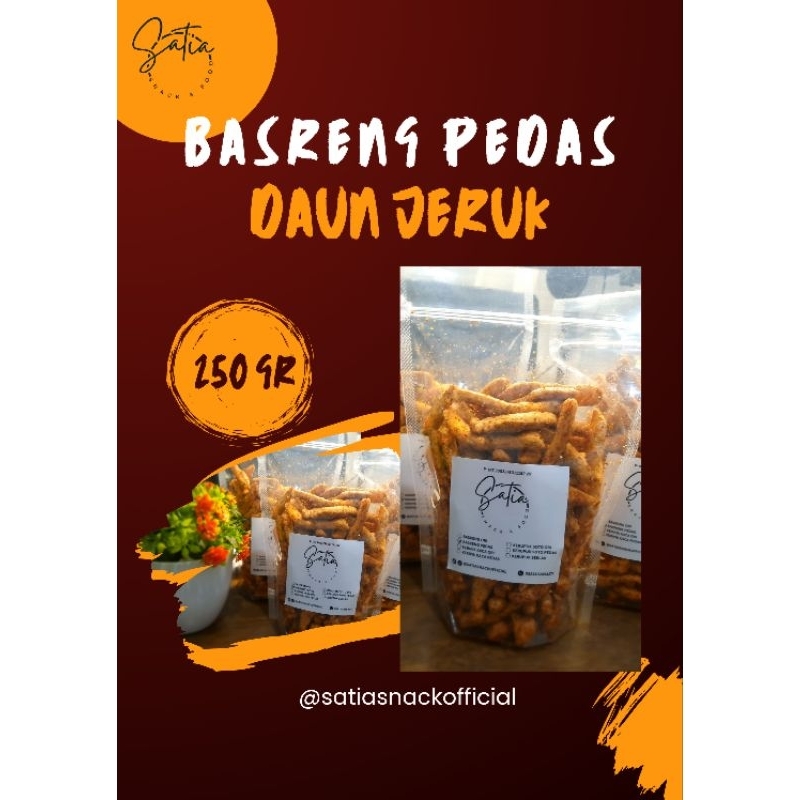 

Satia Snack : Basreng Pedas Daun Jeruk (250gr)