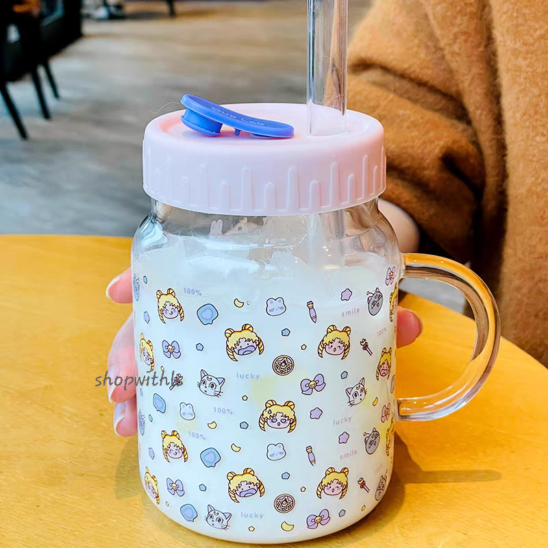 SAILORMOON GLASS & CUPS/Gelas Kaca Estetik/Aesthetic Glass/Home Cafe Glass/Gelas Home Cafe/Gelas