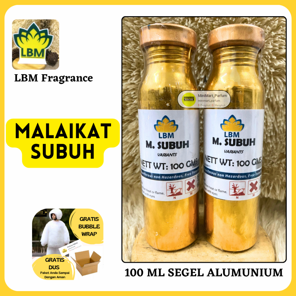 Bibit Parfum MALAIKAT SUBUH Murni 100 ML SEGEL Berkualitas LBM Fragrance - MALAIKAT SUBUH by iberche