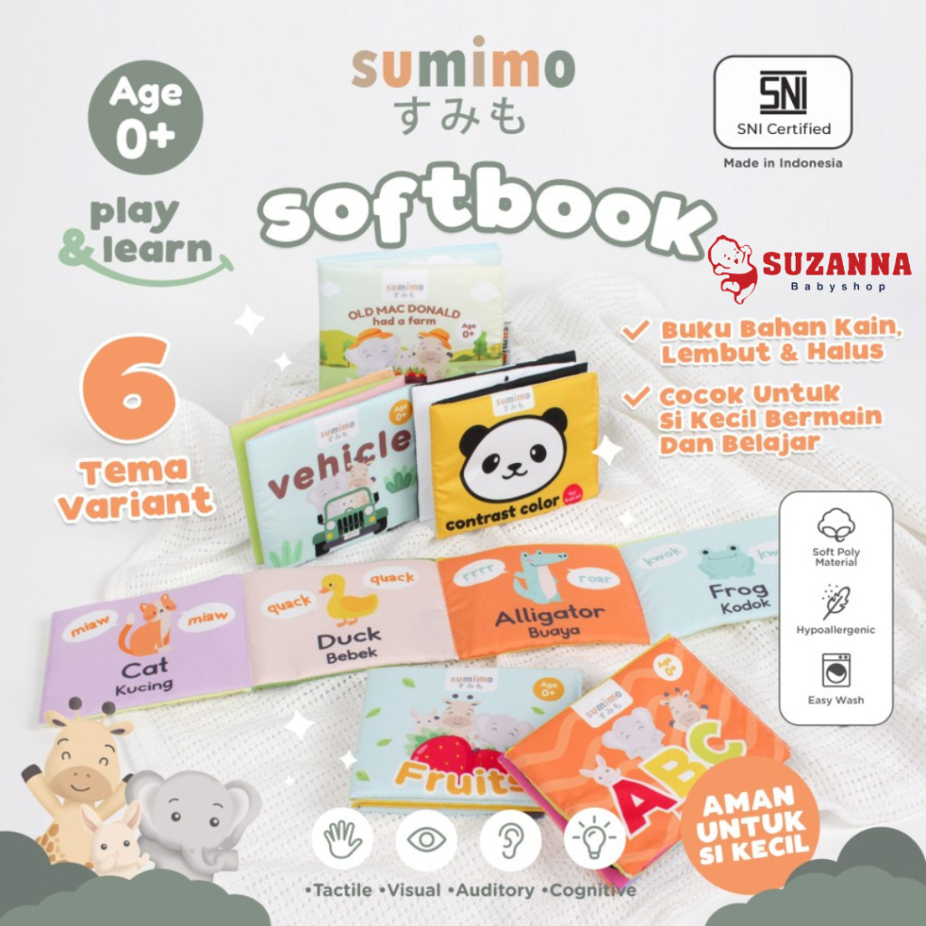 Sumimo Softbook Newborn - Mainan Bayi Anak