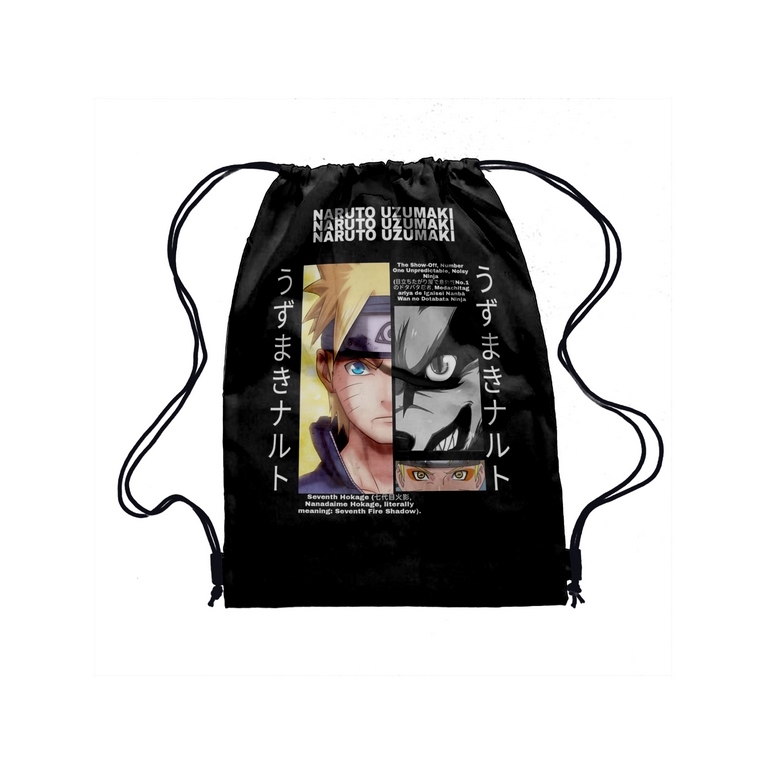 tas serut / string bag naruto sublime 3D bisa custom gambar / ringan di bawa