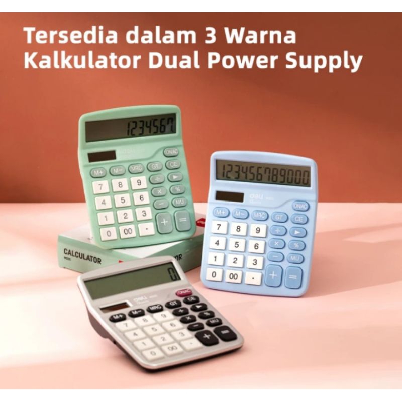 

Deli Kalkulator Meja / Desktop Calculator DELI EM221