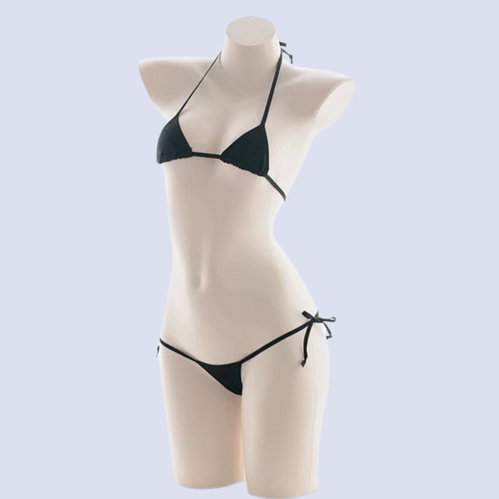 Set Bra Dan G String Tali Ikat SG008