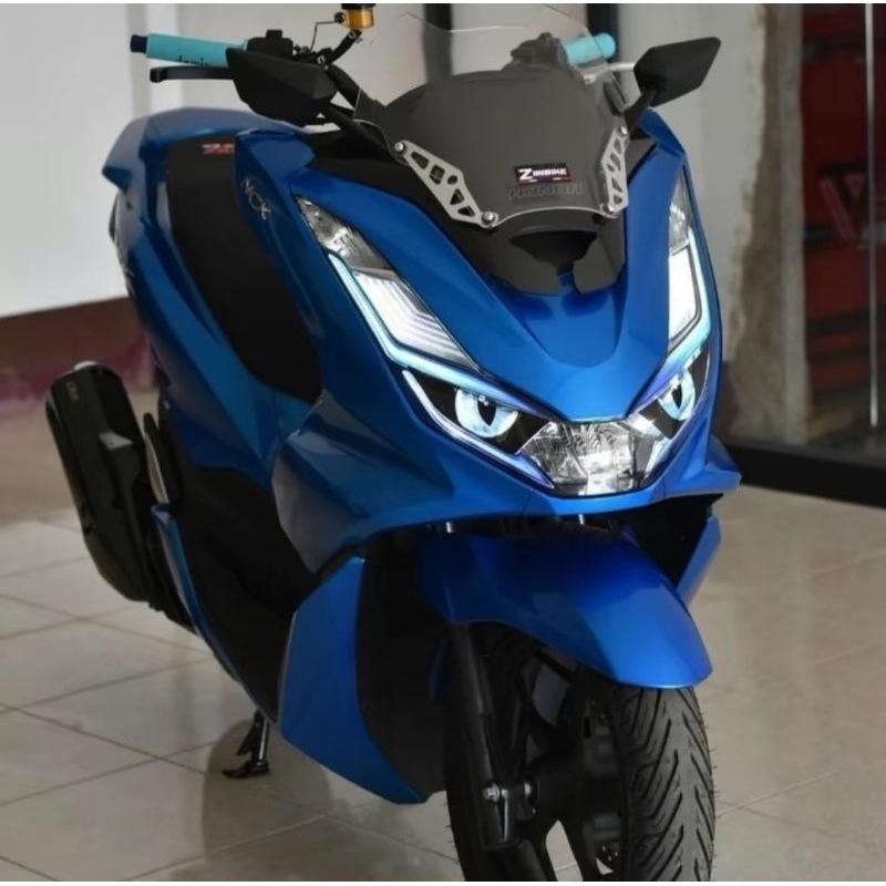 Visor PCX 160 Thailand - Windshield PCX 160 MODEL THAILAND BRACKET SPION ketebalan 3mm Bracket Plus 