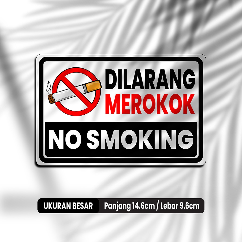 

DILARANG MEROKOK - STIKER VINYL ANTI AIR - STIKER DINDING AESTHETIC