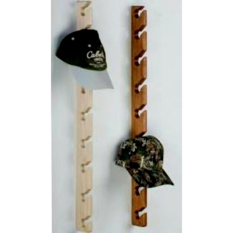Rak Topi Tempel Dinding / Rak Topi Kayu / Hangar Topi / Display Topi / Gantungan Topi