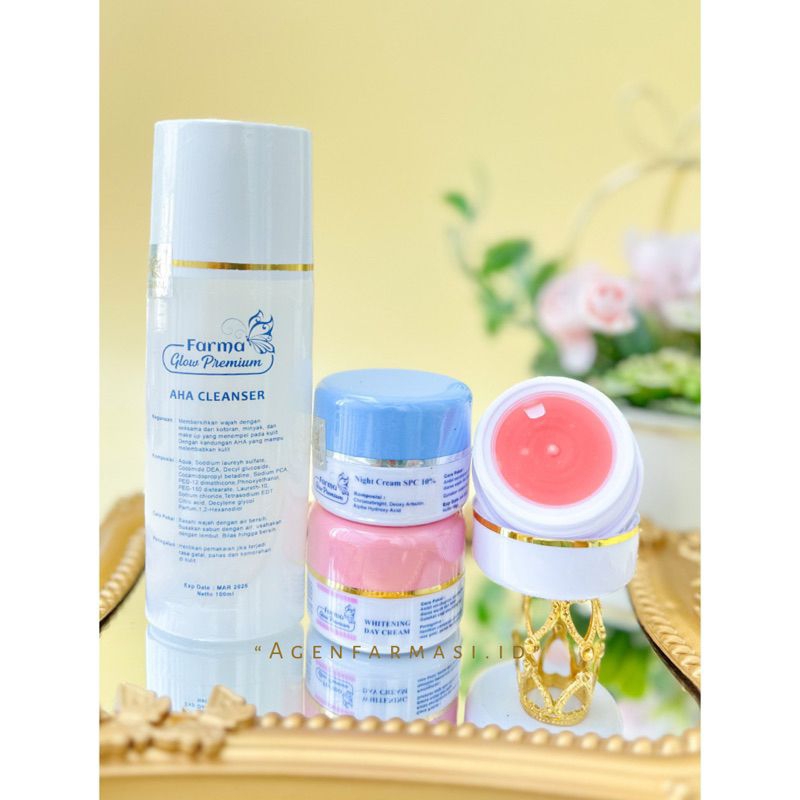 PAKET 3in 1 RED JELLY SPC 10% FARMA GLOW HOLOGRAM ORIGINAL