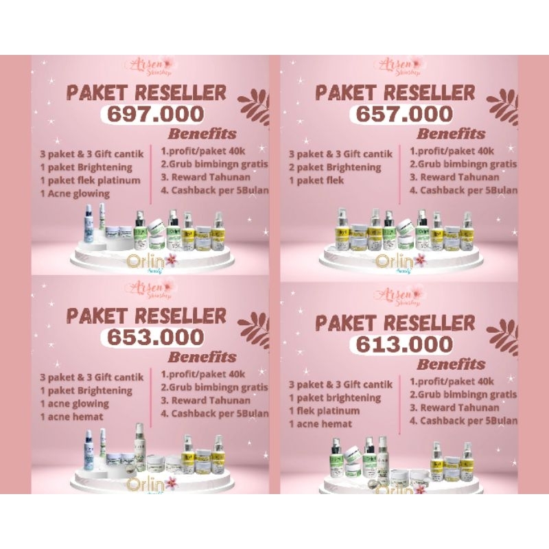 Join Reseller Orlinbeauty /Paket Join Reseller Orlinbeauty