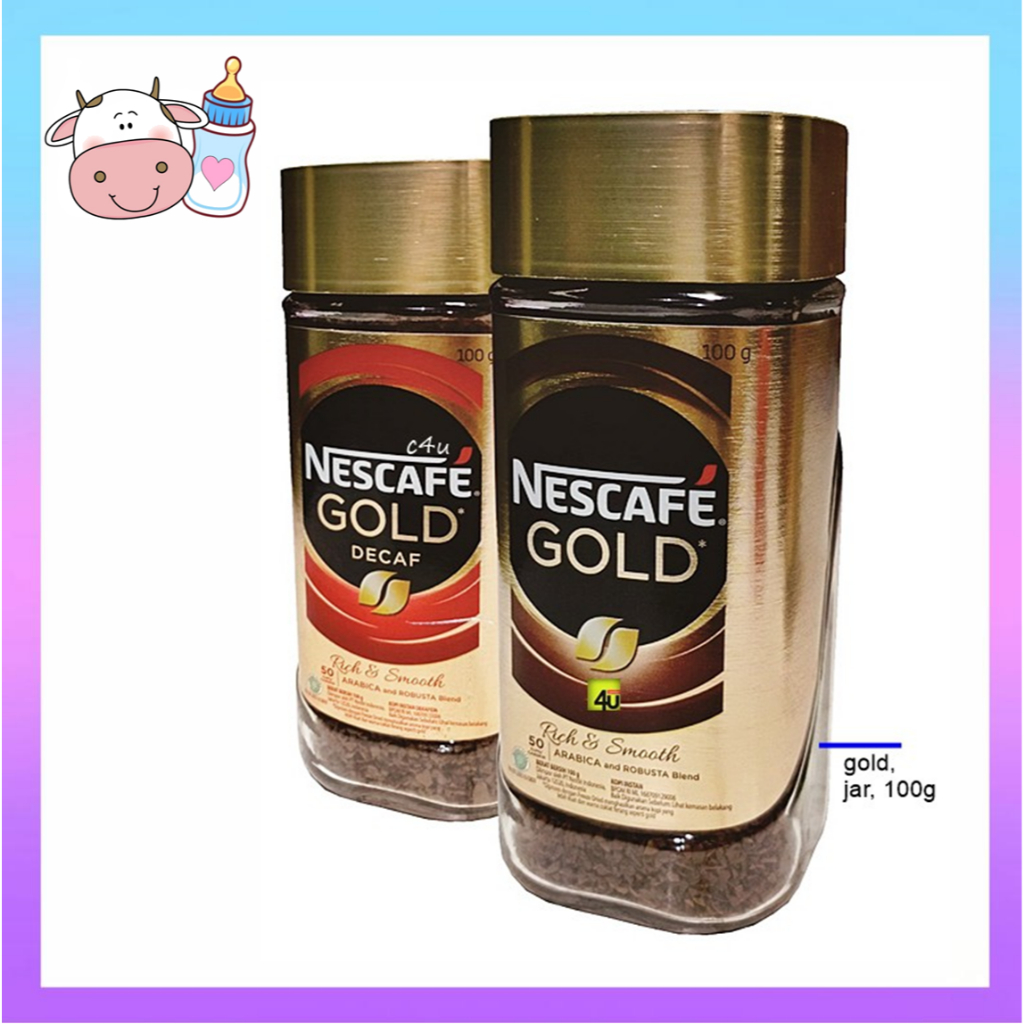 

Nescafe Gold Decaf / Nescafe Gold kopi Instan Jar 50gr / 100Gr Exp Date 2026