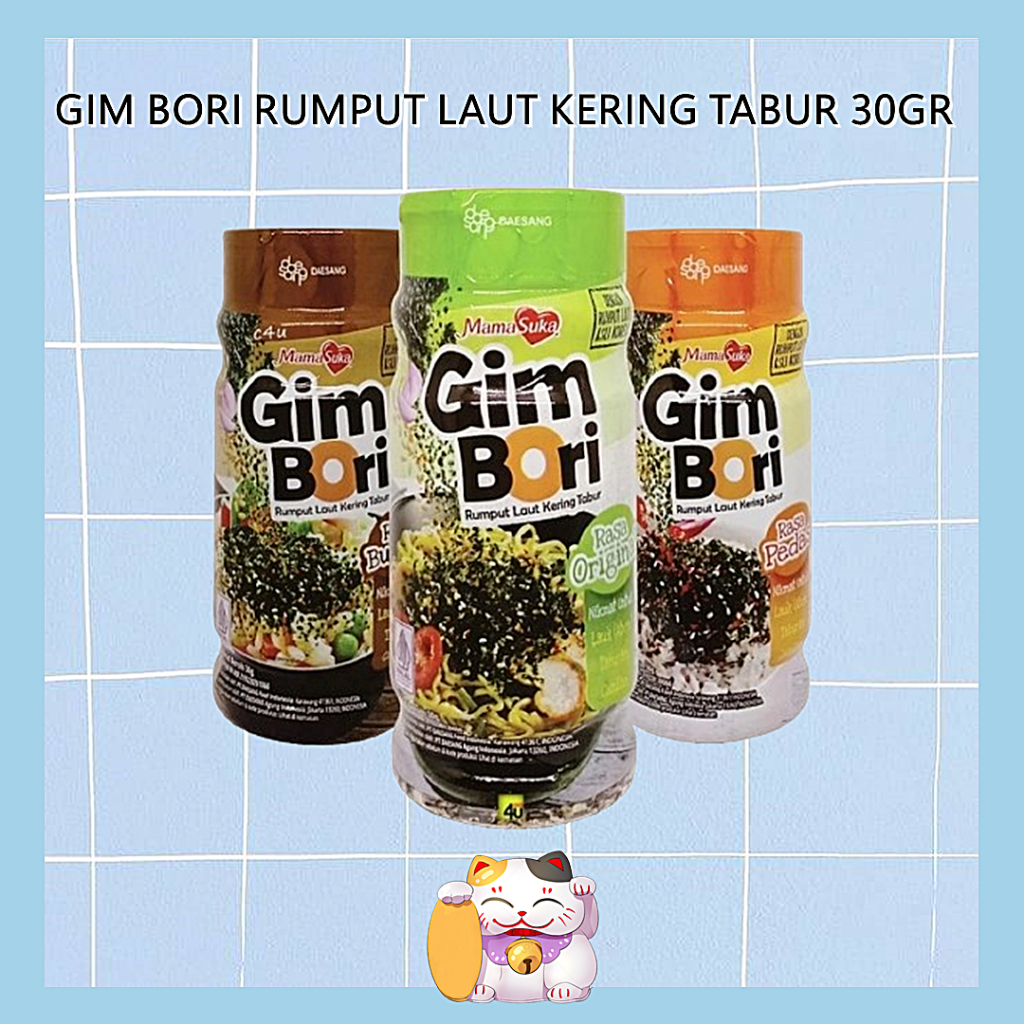

Mamasuka Gim Bori Rumput Laut Kering Tabur Halal 30gr