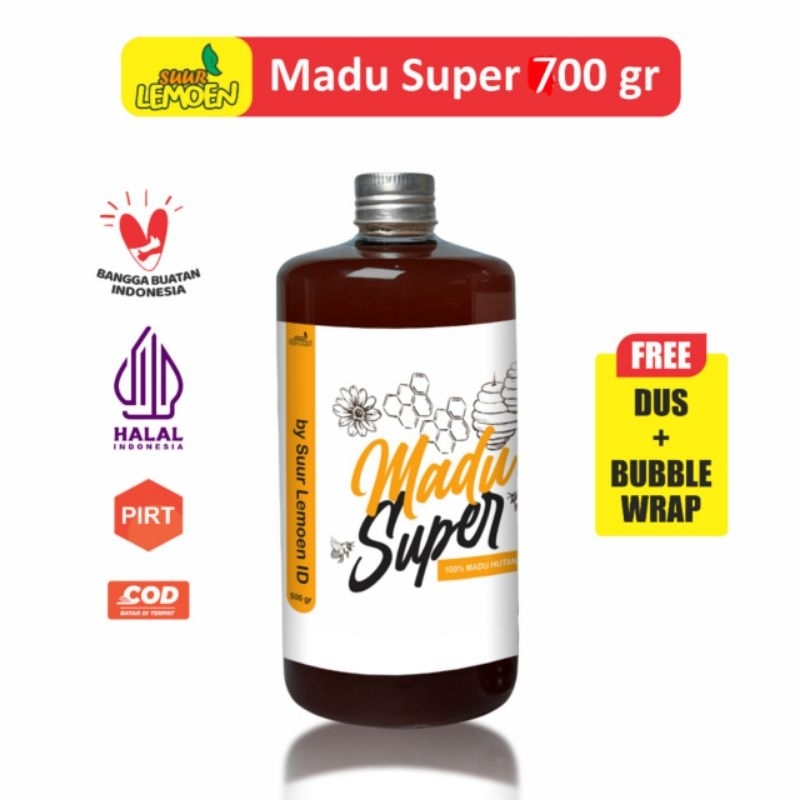 

Madu Super Hutan Asli Organik Original 100% Asli Tanpa Campuran 700gr by Suur Lemoen