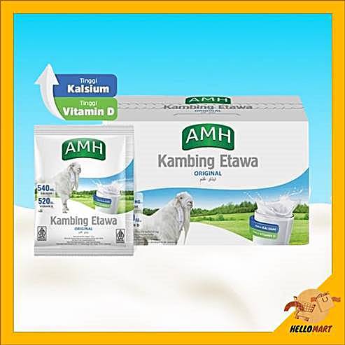 

ORIGINAL Susu Kambing Etawa AMH isi 10 Sachet (250gr) / HELLOMARTID