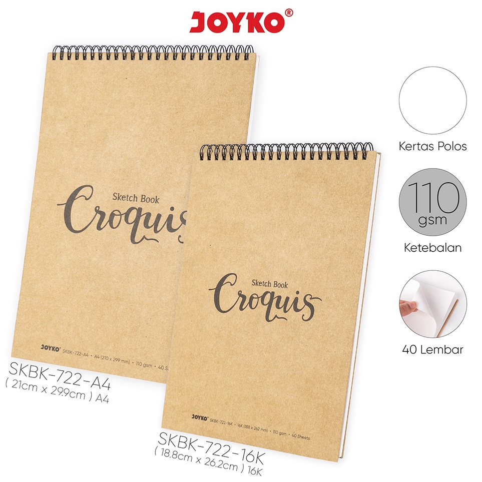 

KODE S83N Buku Sketsa Gambar Sketch Book Joyko SKBK722