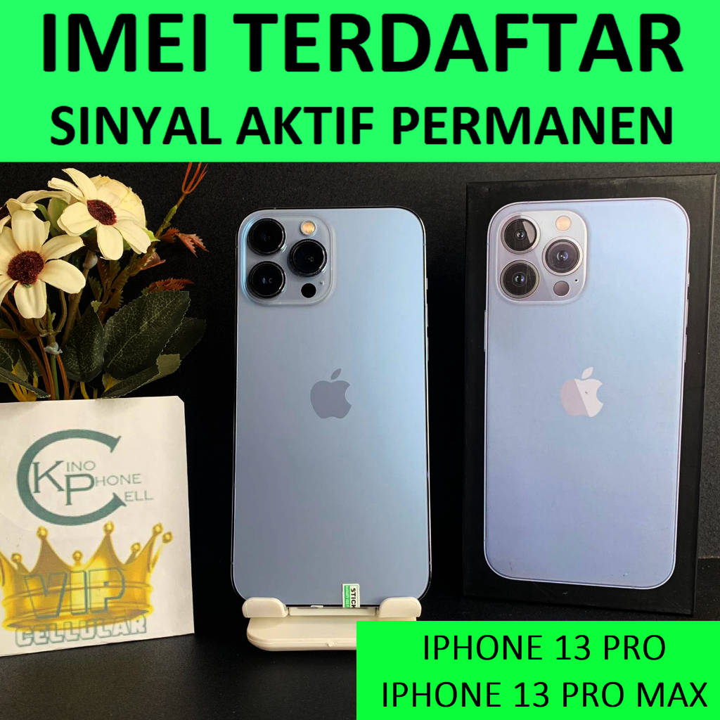 BC iPhone 13 Pro Max / Pro IMEI Terdaftar Beacukai Sinyal Permanen Apple 13 pro max 128gb 256gb 512g