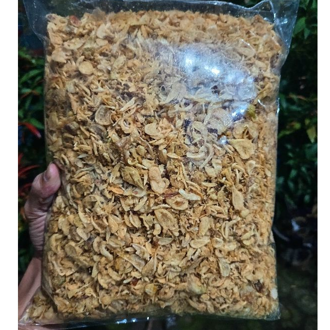 

BAWANG GORENG MERAH BREBES GRADE A siap saji free facking