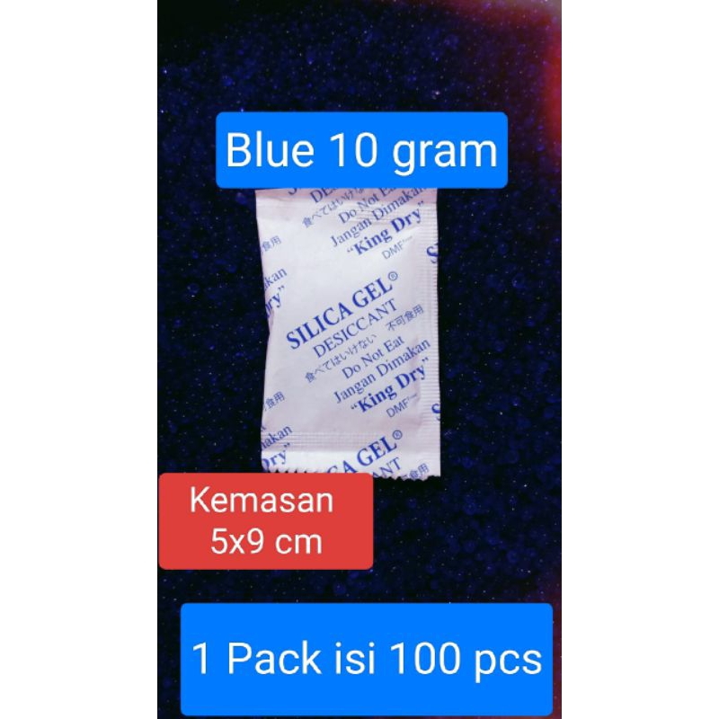 Silica Gel Blue 10 gram Silica Gel Kamera Silica Makanan