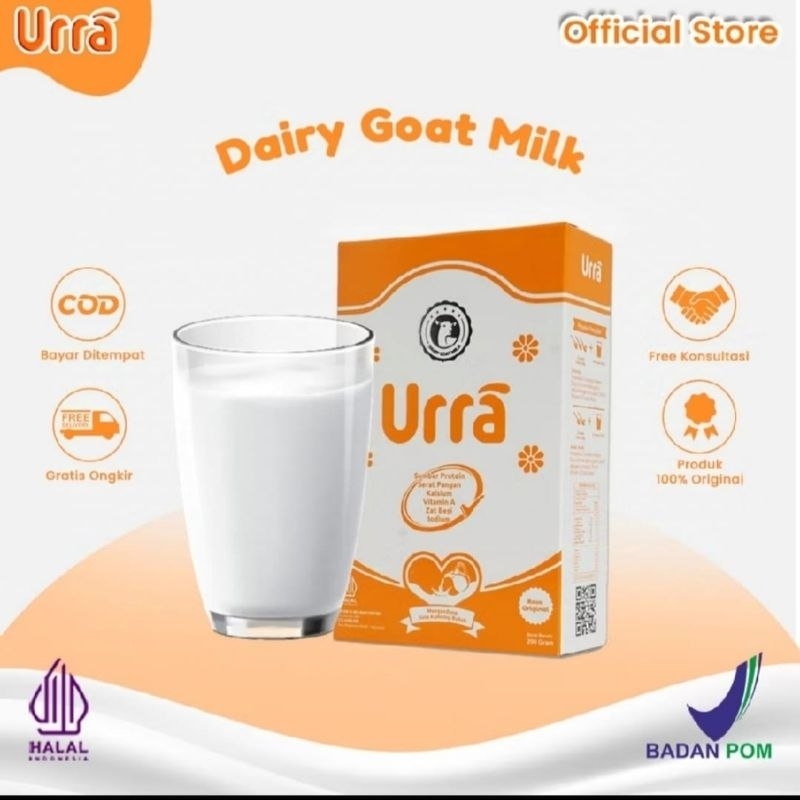 

PAKET 1 BOX URRA Susu Kambing Saanen Untuk Penambah Berat Badan Anak & Tinggi Badan Anak