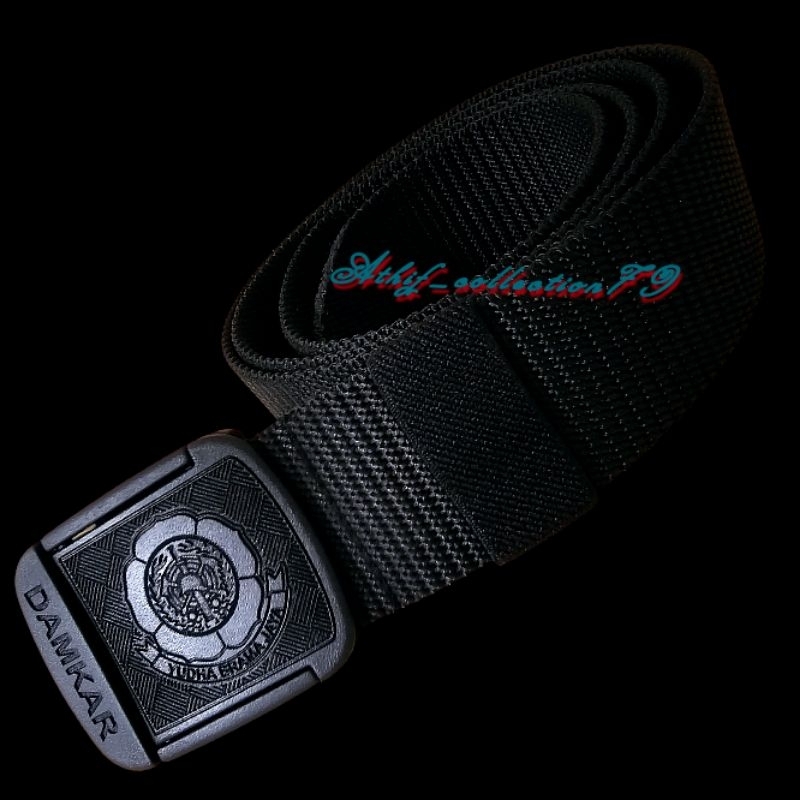 Ikat Pinggang Damkar Motif Timbul 3D Sabuk Tactical Damkar