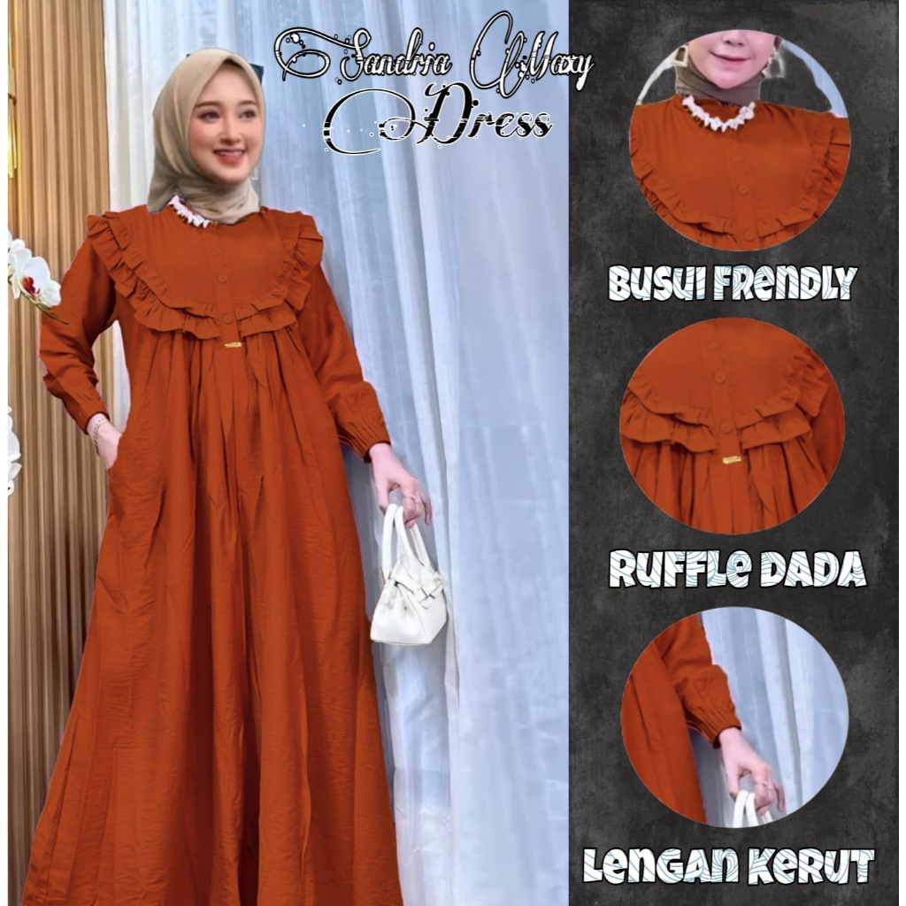 Gamis Crinkle Jumbo - Gamis Wanita Terlaris - Gamis Crinkle bahan bagus dan adem