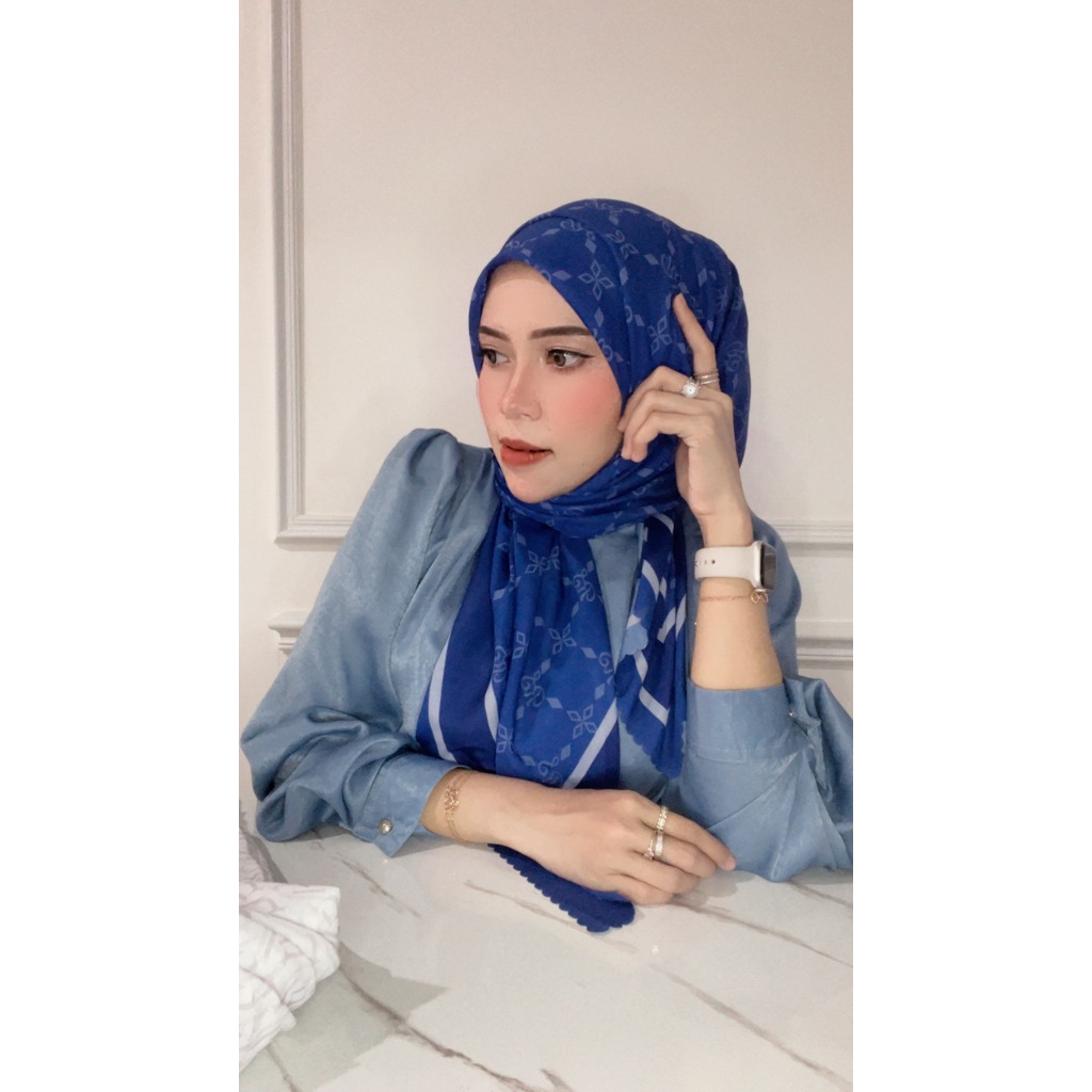 Rieshabel scarf series Monogram premium Hijab Scarf Terbaru Hijab Scarf Murah Scarf Hijab Fashion Hi