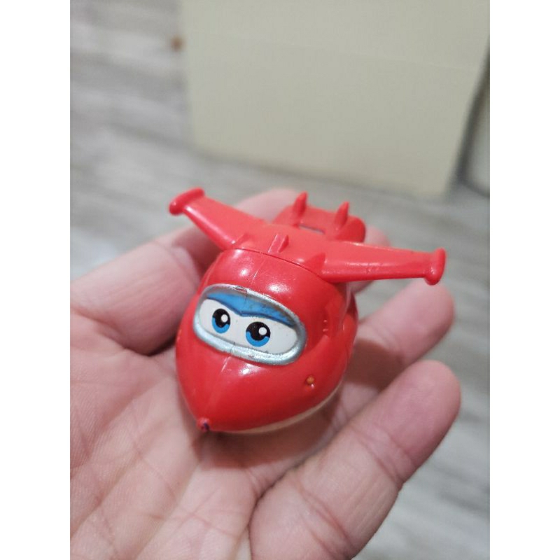 JUALAN MAINAN PESAWAT SUPERWING SUPER WING ORIGINAL ASLI BRAND AULDEY JET JETT MERAH RED KARAKTER CH