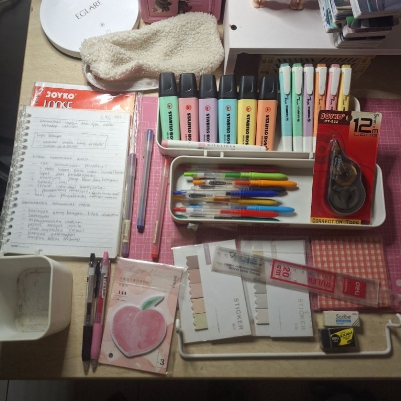 

alat tulis pena stabilo boss sarasa kokoro deli binder