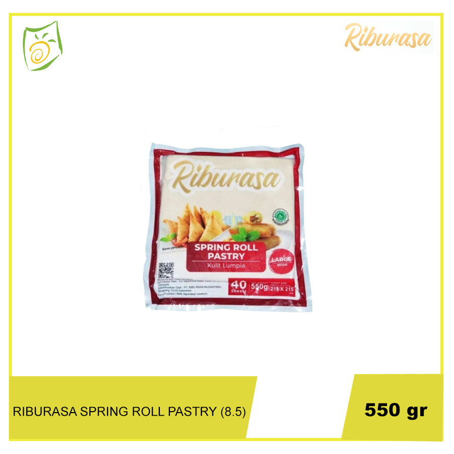 

RIBURASA Spring Roll Pastry 8.5" - Kulit Lumpia Serbaguna